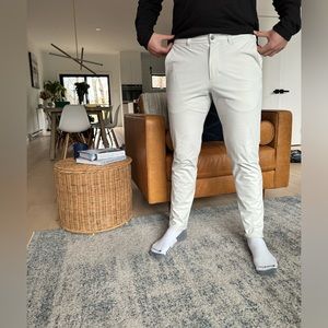 Lululemon ABC Slim pants in white - small stain
